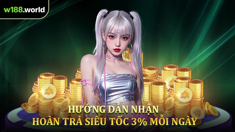 Hướng dẫn nhận hoàn trả siêu tốc 3% mỗi ngày