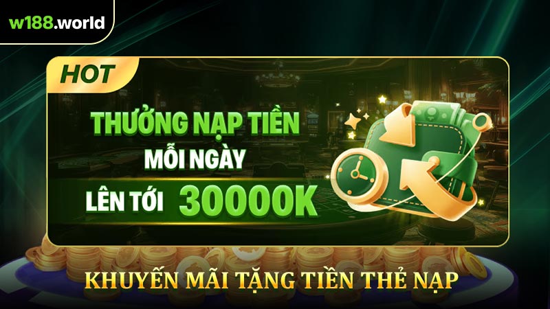 Khuyến mãi tặng tiền thẻ nạp