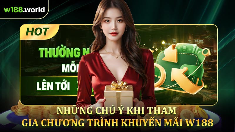 Những chú ý khi tham gia chương trình khuyến mãi W188